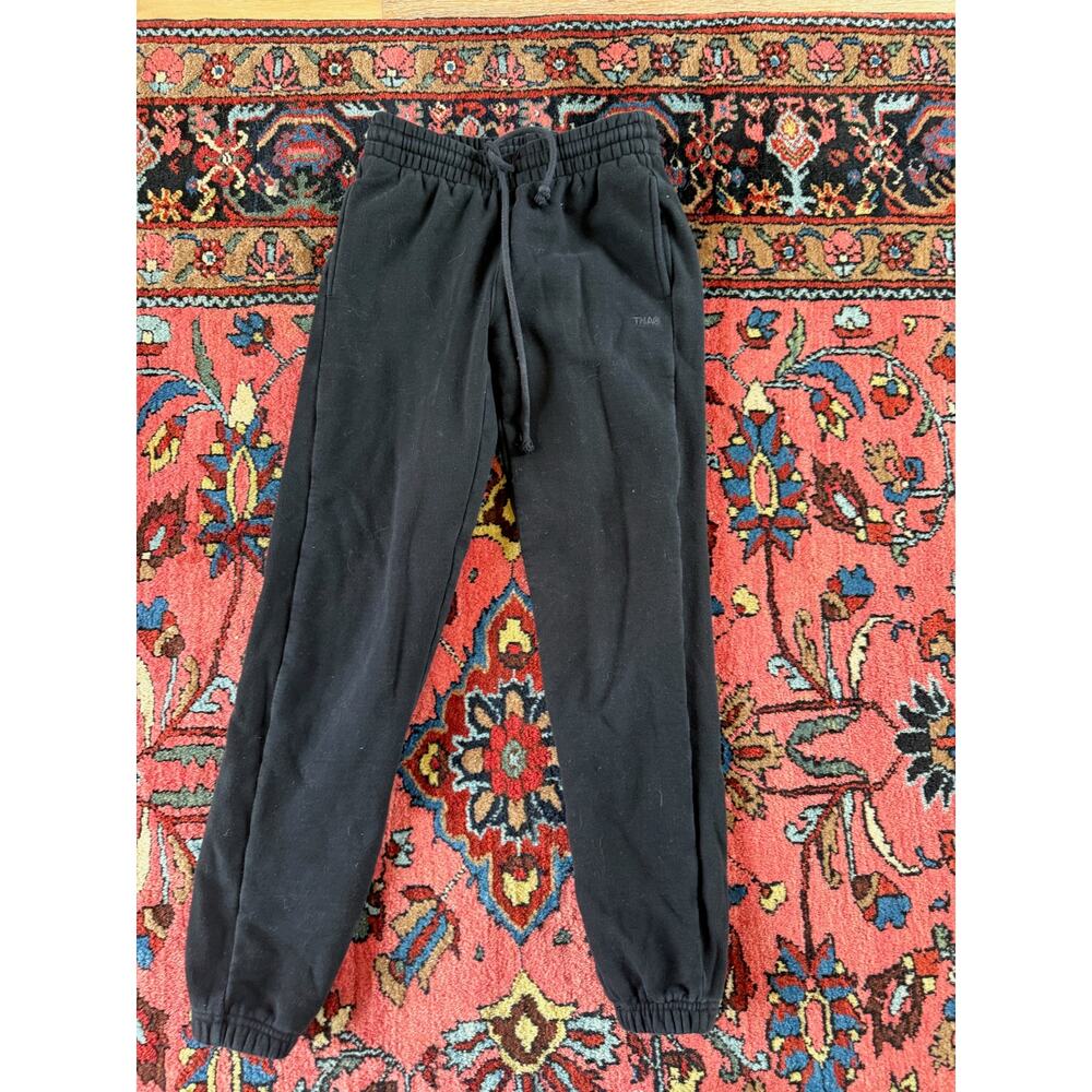 Aritzia Cozy Boyfriend Women's XXS Sweatfleece Sweatpant Black TNA